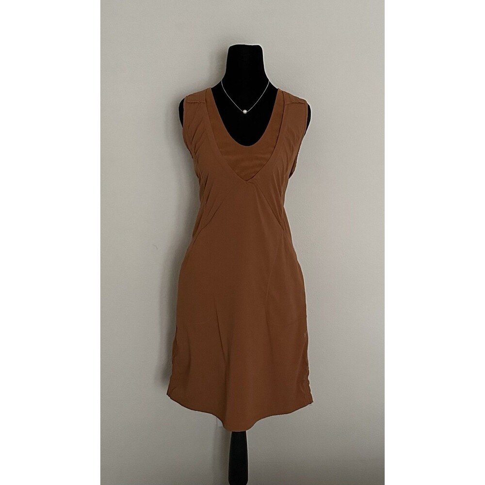 Indyeva Liike Dress Size S Rust Copper Orange / Terracota Hiking Athleisure EUC - Picture 3 of 15